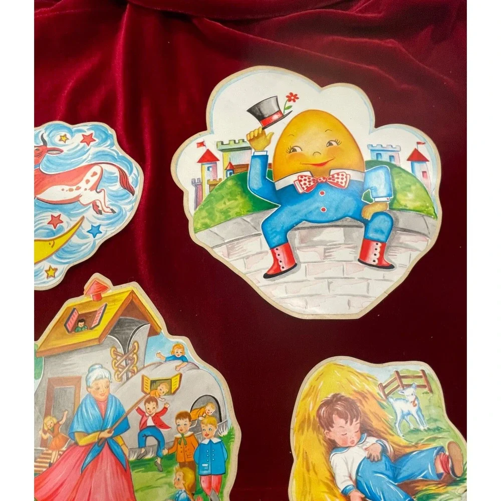 1956 Nursery Rhymes Con-Tact Cut-Out‎ ~ VERY RARE